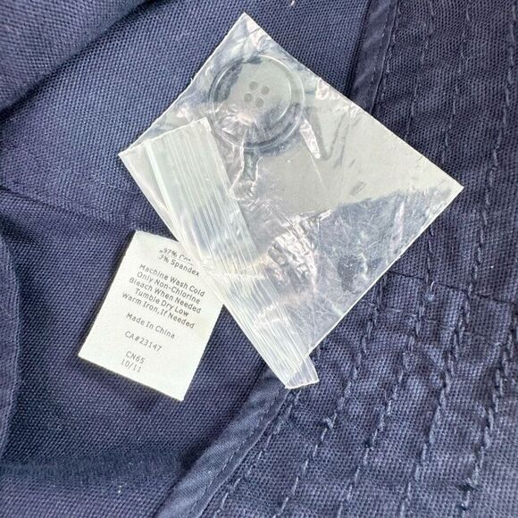 Talbots Jacket Womens 10 Blue Solid Long-Sleeve Shawl Lapel Button-Front Blazer - Picture 3 of 9